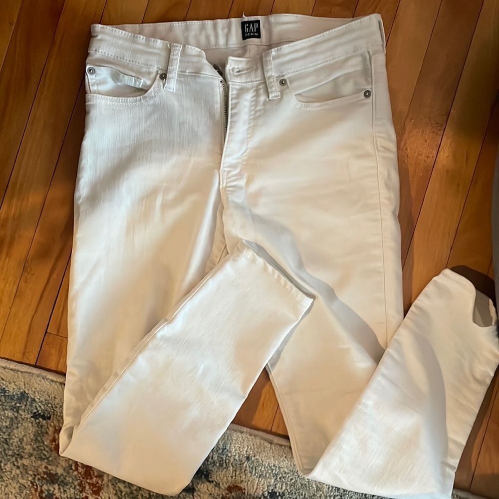 Gap white denim pants